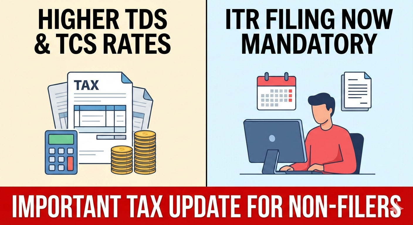 Higher Rates of TDS & TCS for Non-Filers – Why Timely ITR Filing Is Now Compulsory