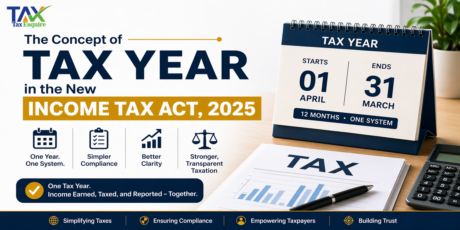 What is Concept of Tax Year in the New Income Tax Act, 2025