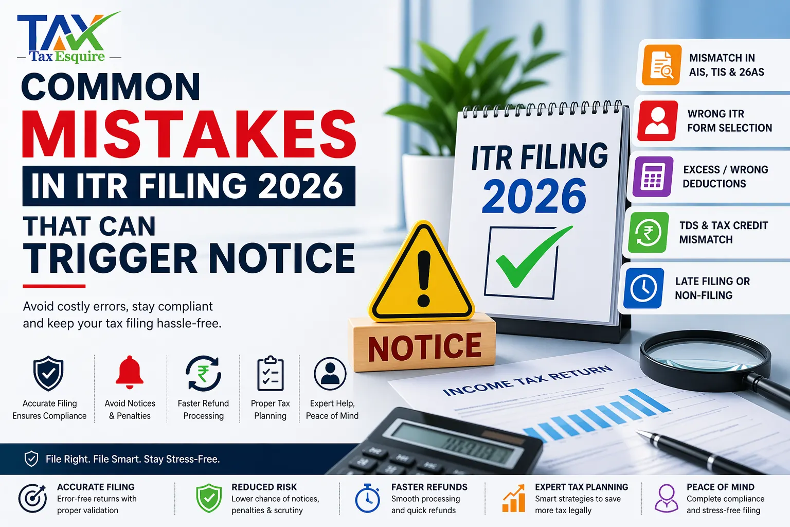 Common Mistakes in ITR Filing 2026 That Can Trigger Notice