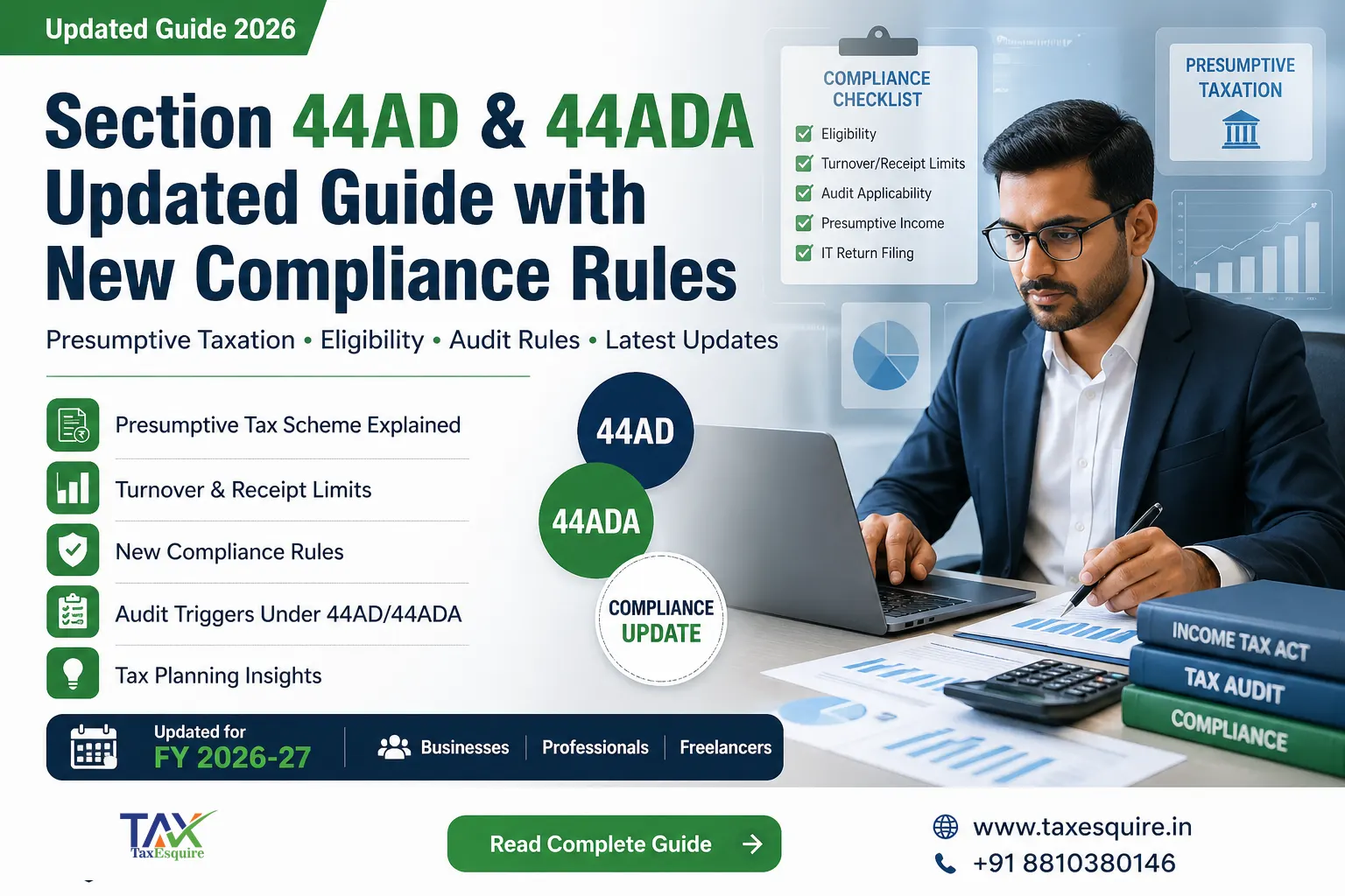 Section 44AD & 44ADA  Updated Guide with New Compliance Rules