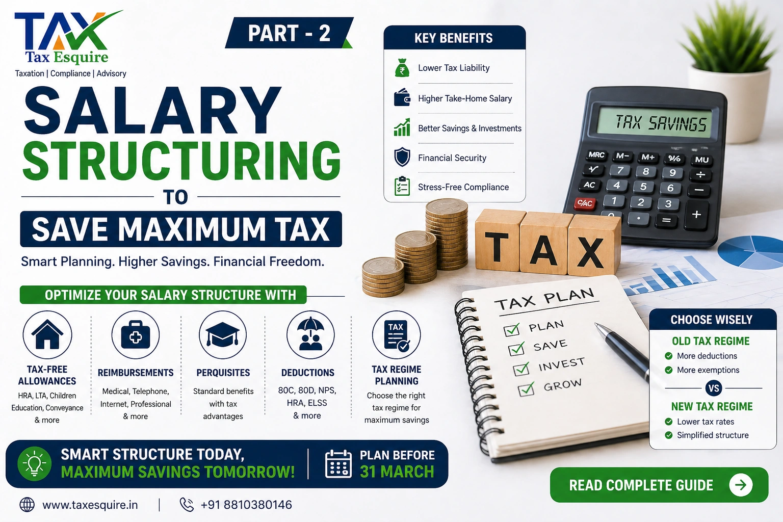Salary Structuring to Save Maximum Tax Part - 2