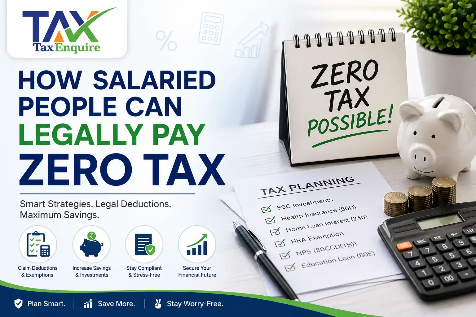 How Salaried People Can Legally Pay Zero Tax