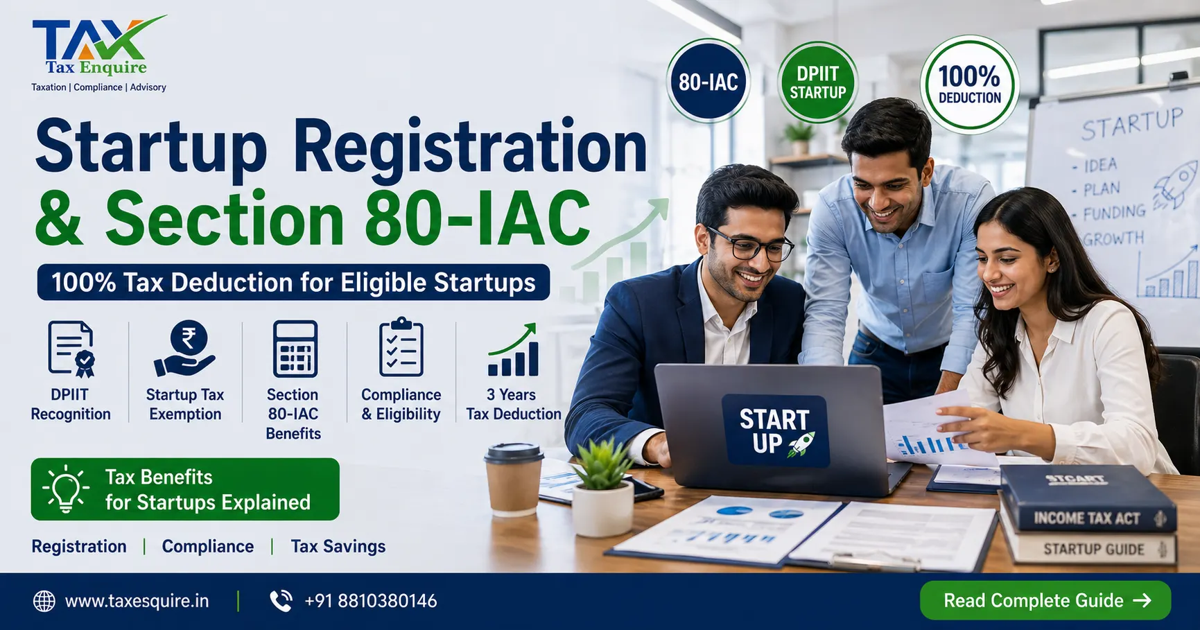 Startup Registration & Section 80-IAC