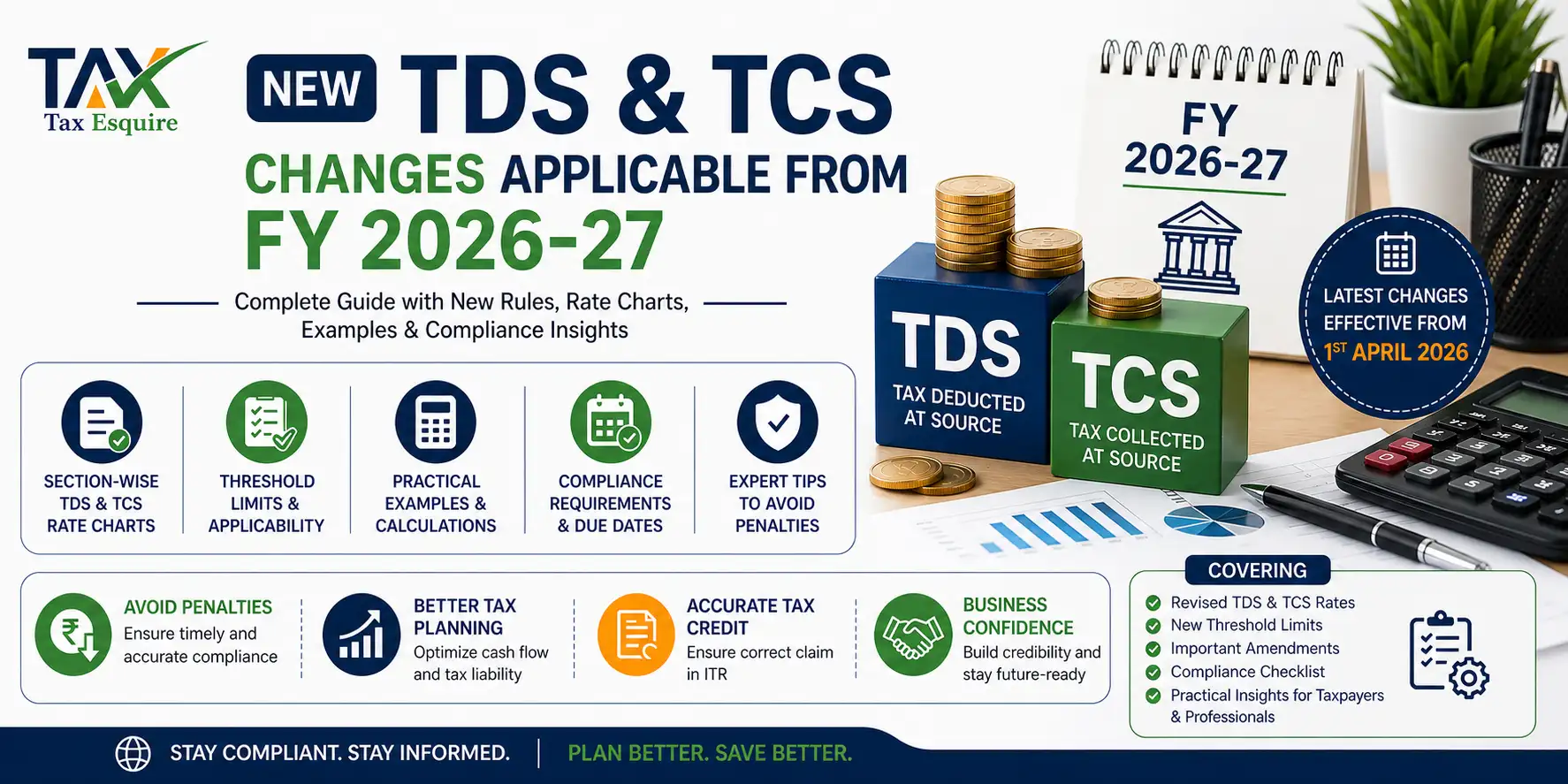 New TDS And TCS Changes Applicable from FY 2026-27