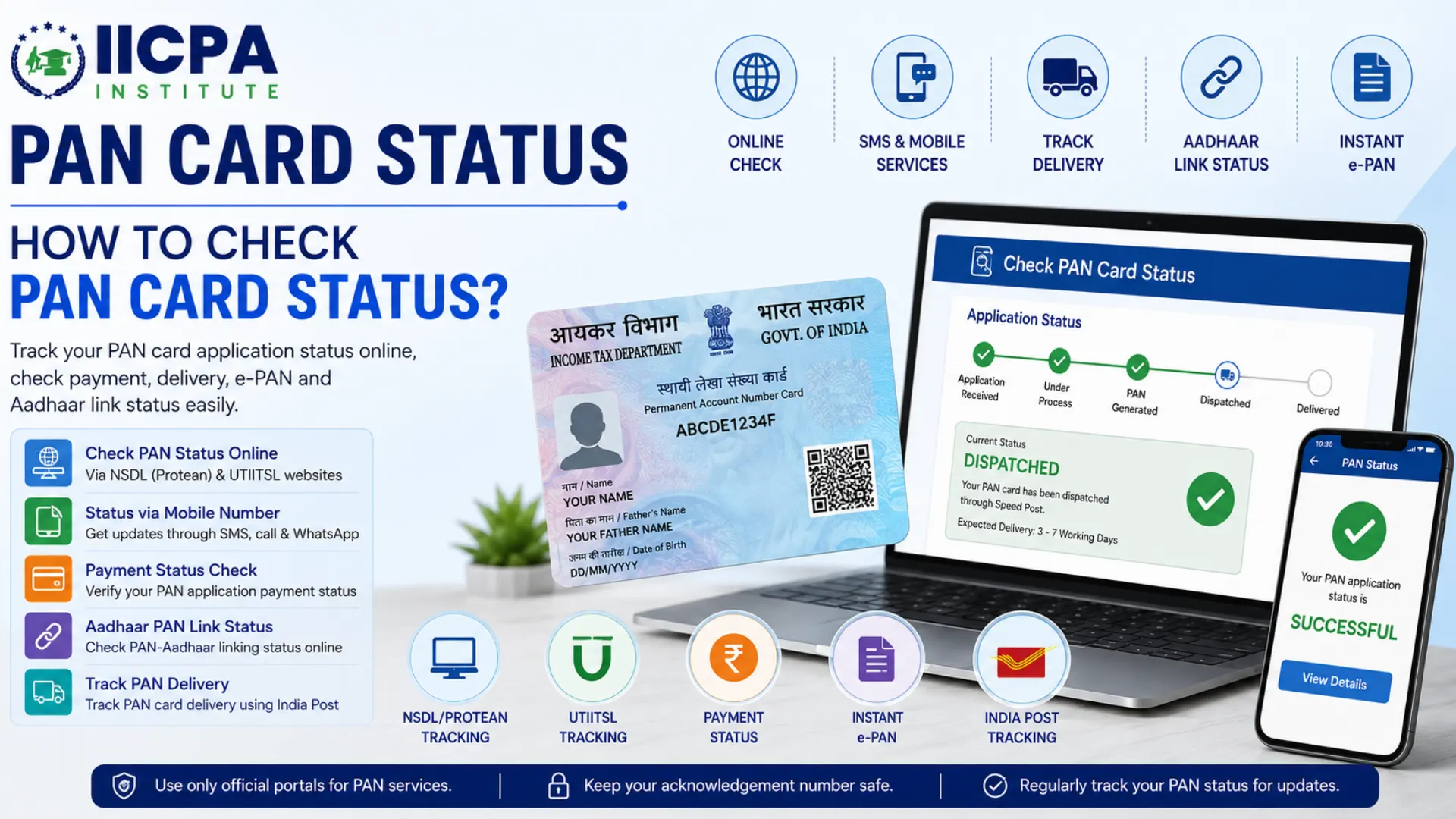 How to Track PAN Card Application Status and Delivery Online