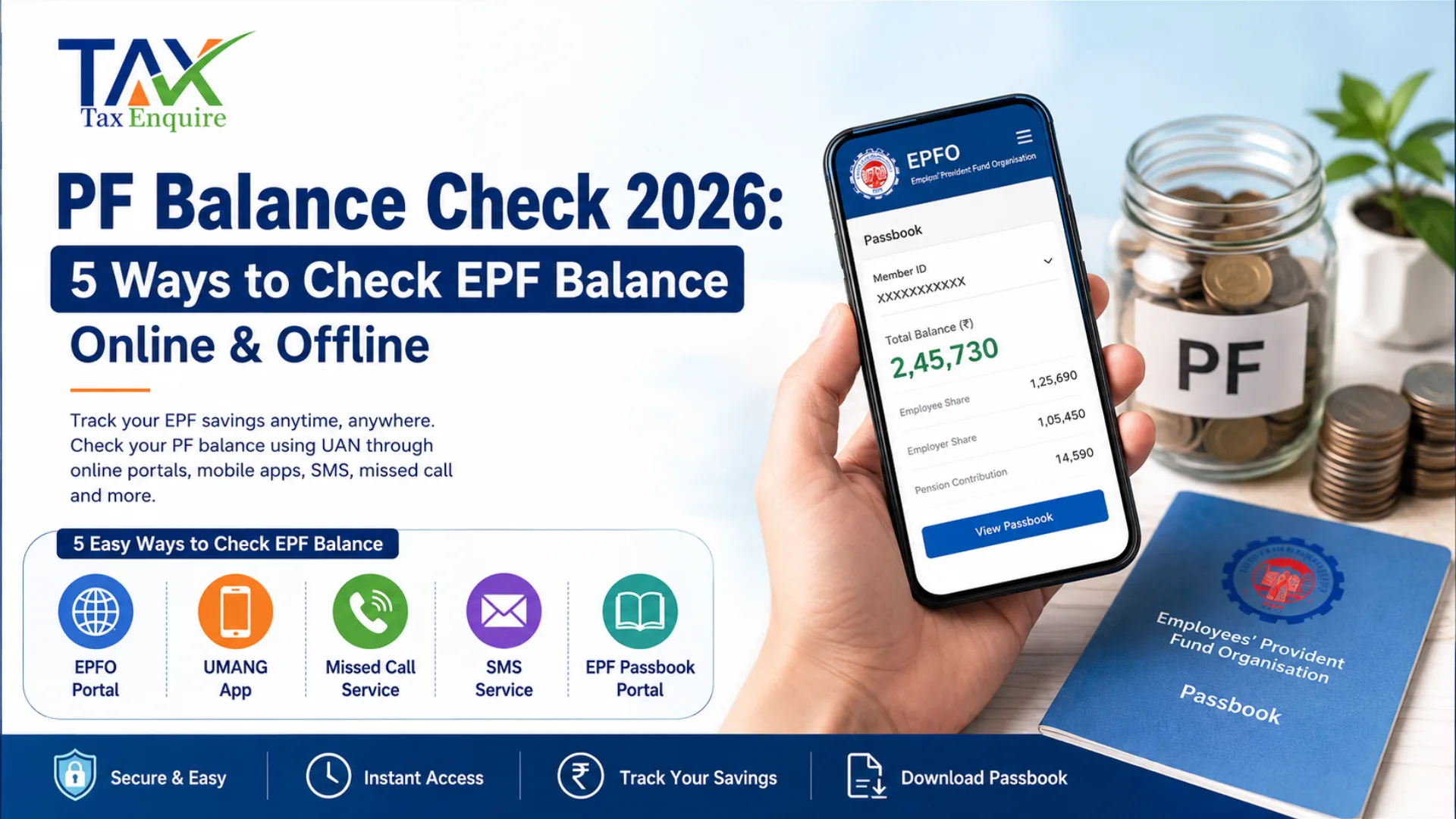 PF Balance Check 2026