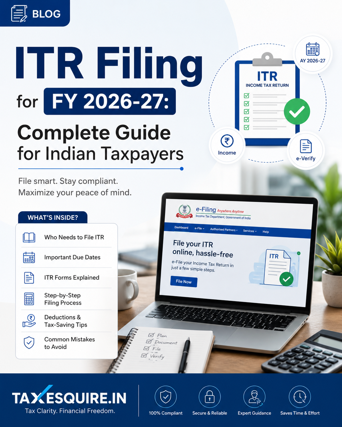 ITR Filing for FY 2026-27: Complete Guide for Indian Taxpayers