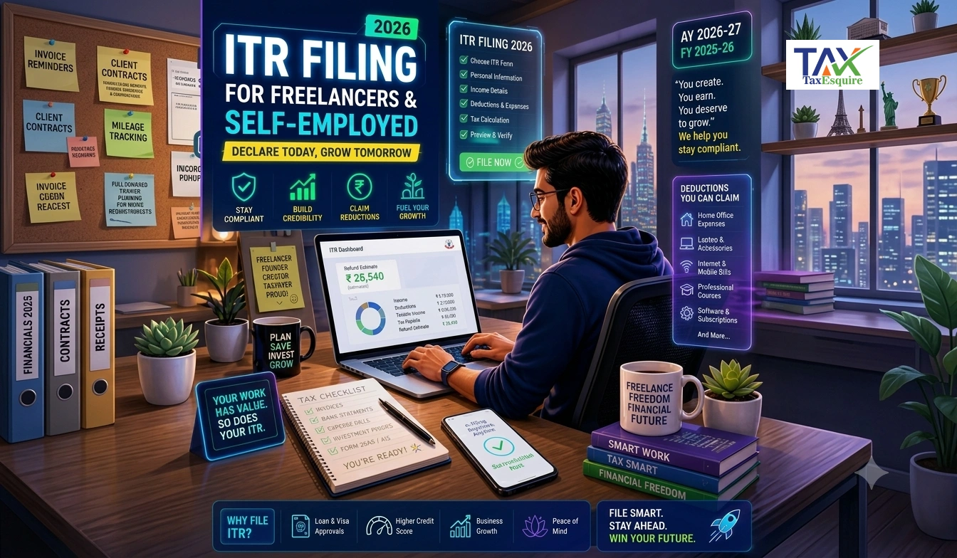 ITR Filing for Freelancers and Self-Employed in 2026: Complete Compliance Guide