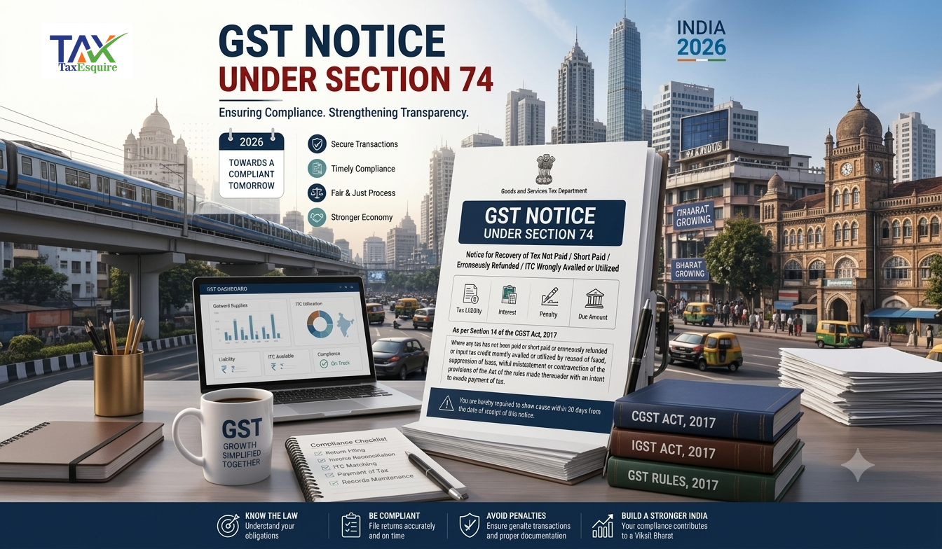 GST Notice Under Section 74: Complete Compliance Guide for Indian Businesses in 2026