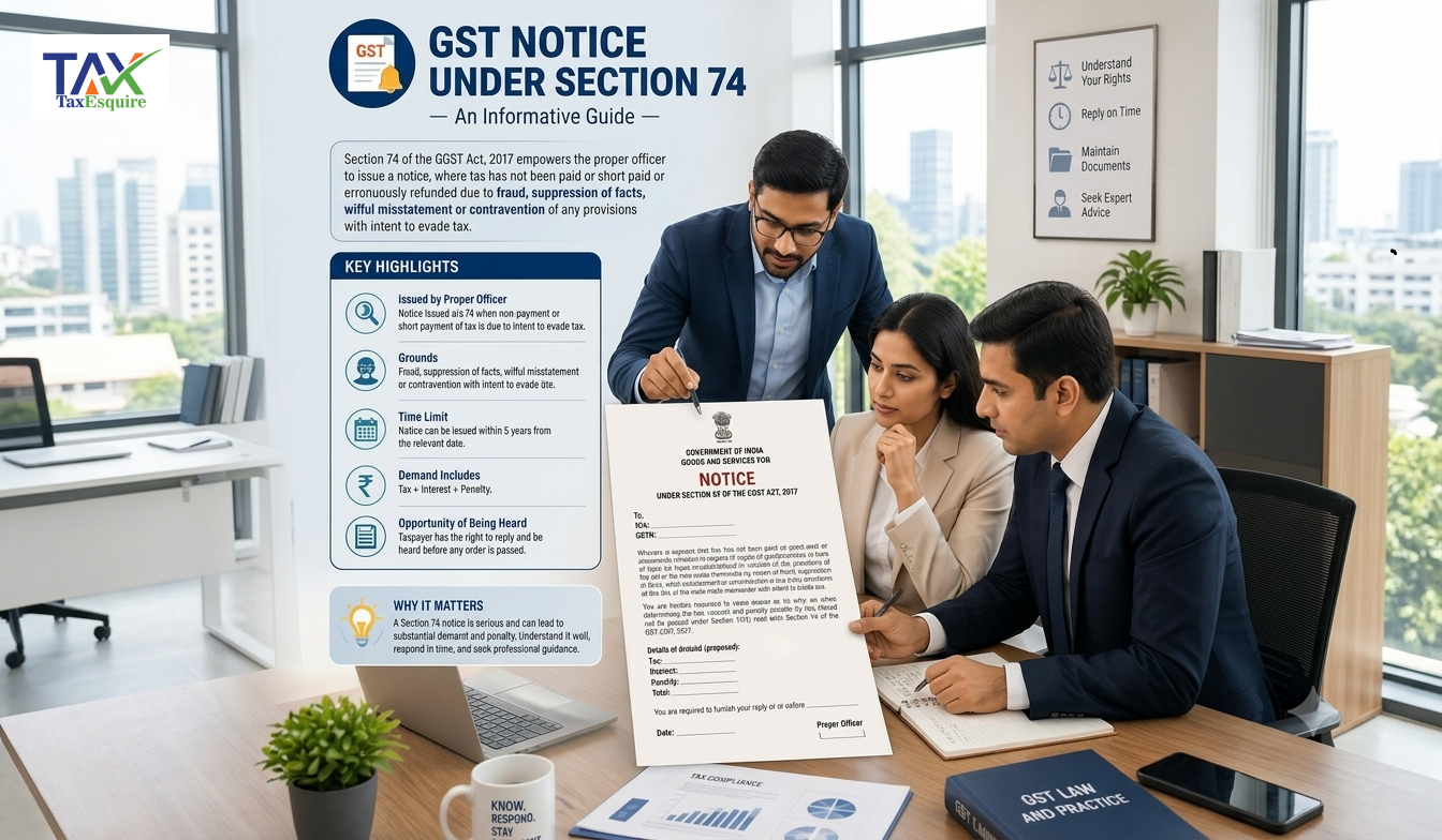 GST Notice Under Section 74: Complete Compliance Guide for Indian Businesses in 2026