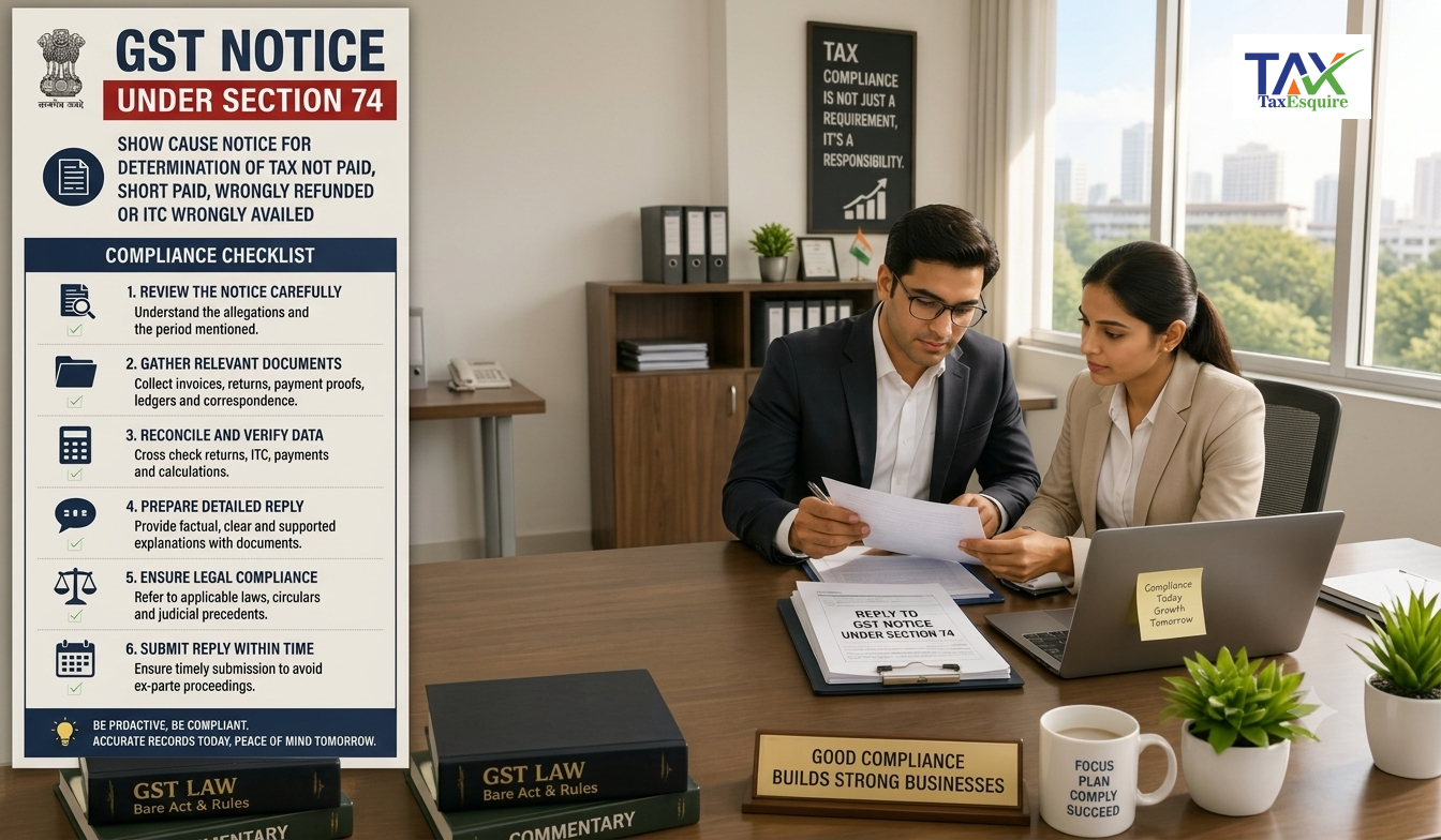 GST Notice Under Section 74: Complete Compliance Guide for Indian Businesses in 2026