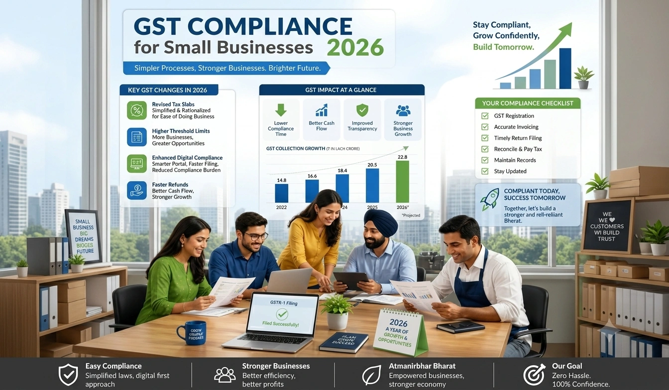 GST Compliance for Small Businesses in 2026: A Complete CA Guide to Filing, Audits, and Penalties