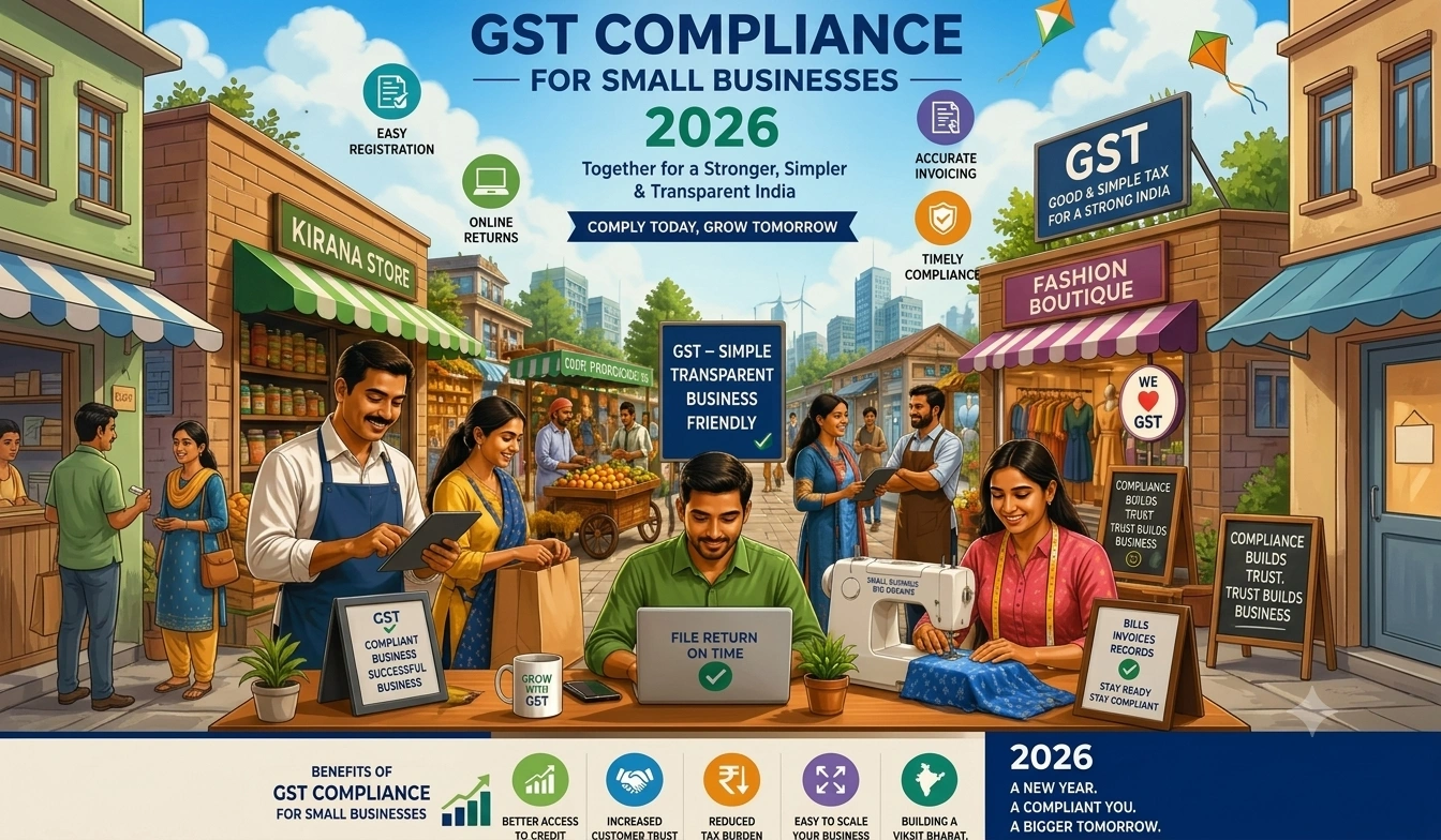 GST Compliance for Small Businesses in 2026: A Complete Guide to Registration, Filing, and Penalties