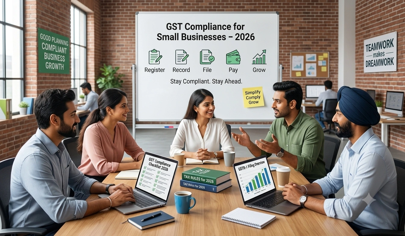GST Compliance for Small Businesses in 2026: Complete Advise to Registration, Filing, and Penalties