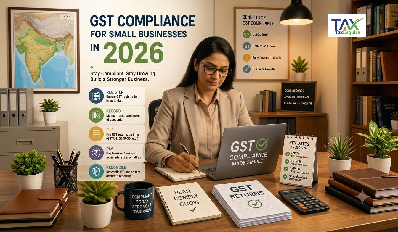 GST Compliance for Small Businesses in 2026: Complete Guide to Registration, Filing & Penalties