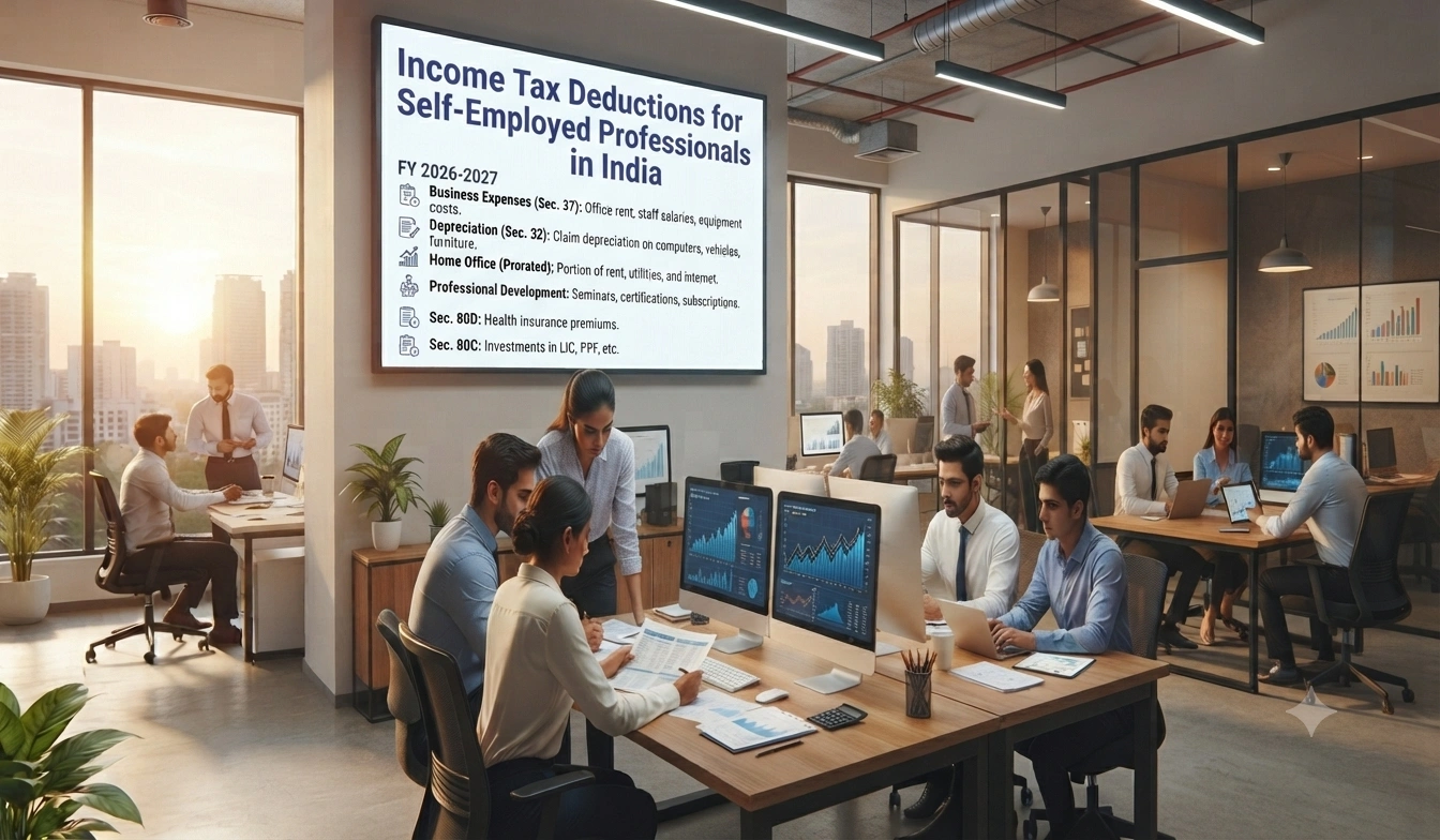 Income Tax Deductions for Self-Employed Professionals in India: Complete Guide for 2026-2027