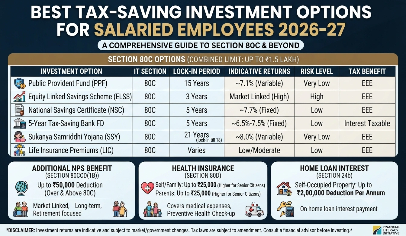 Best Tax-Saving Investment Options for Salaried Employees 2026-27