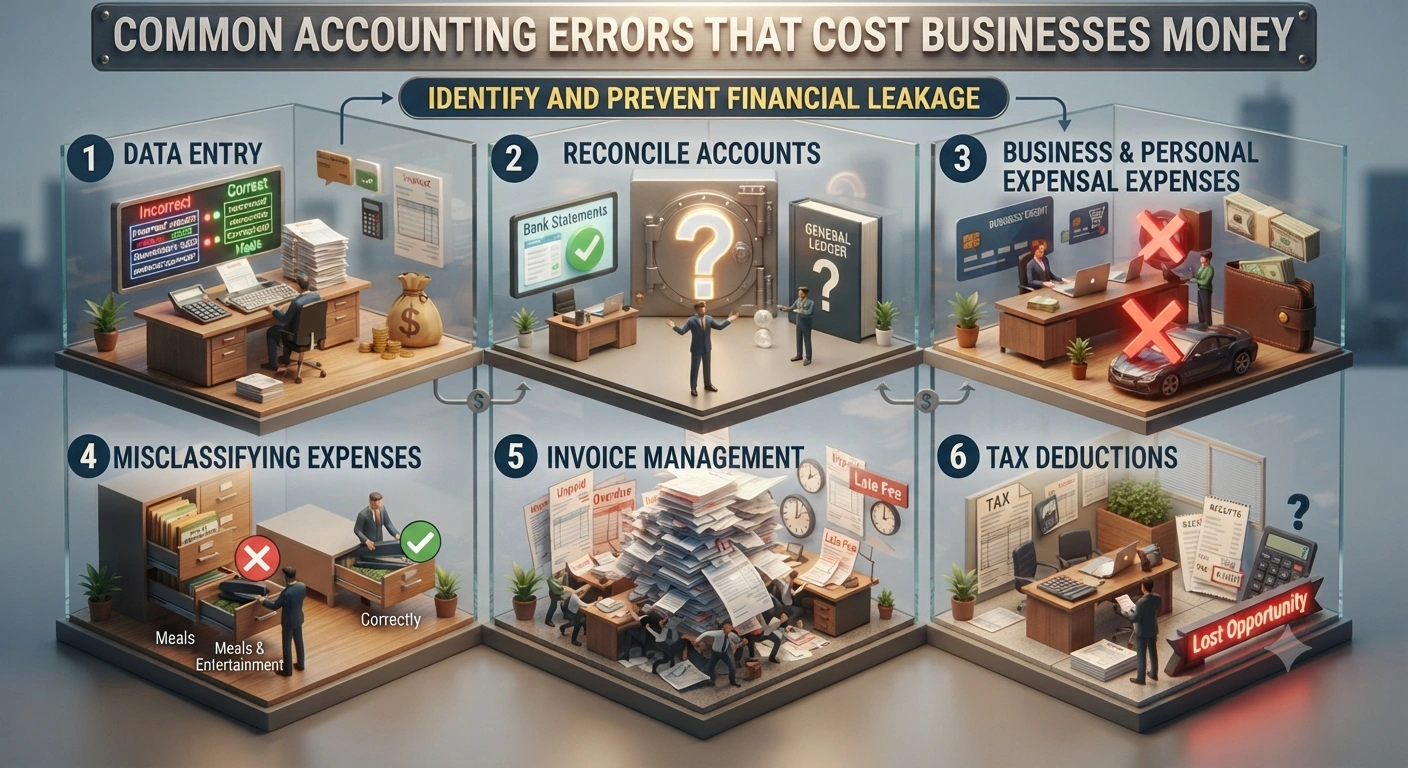 Common Accounting Errors That Cost Businesses Money