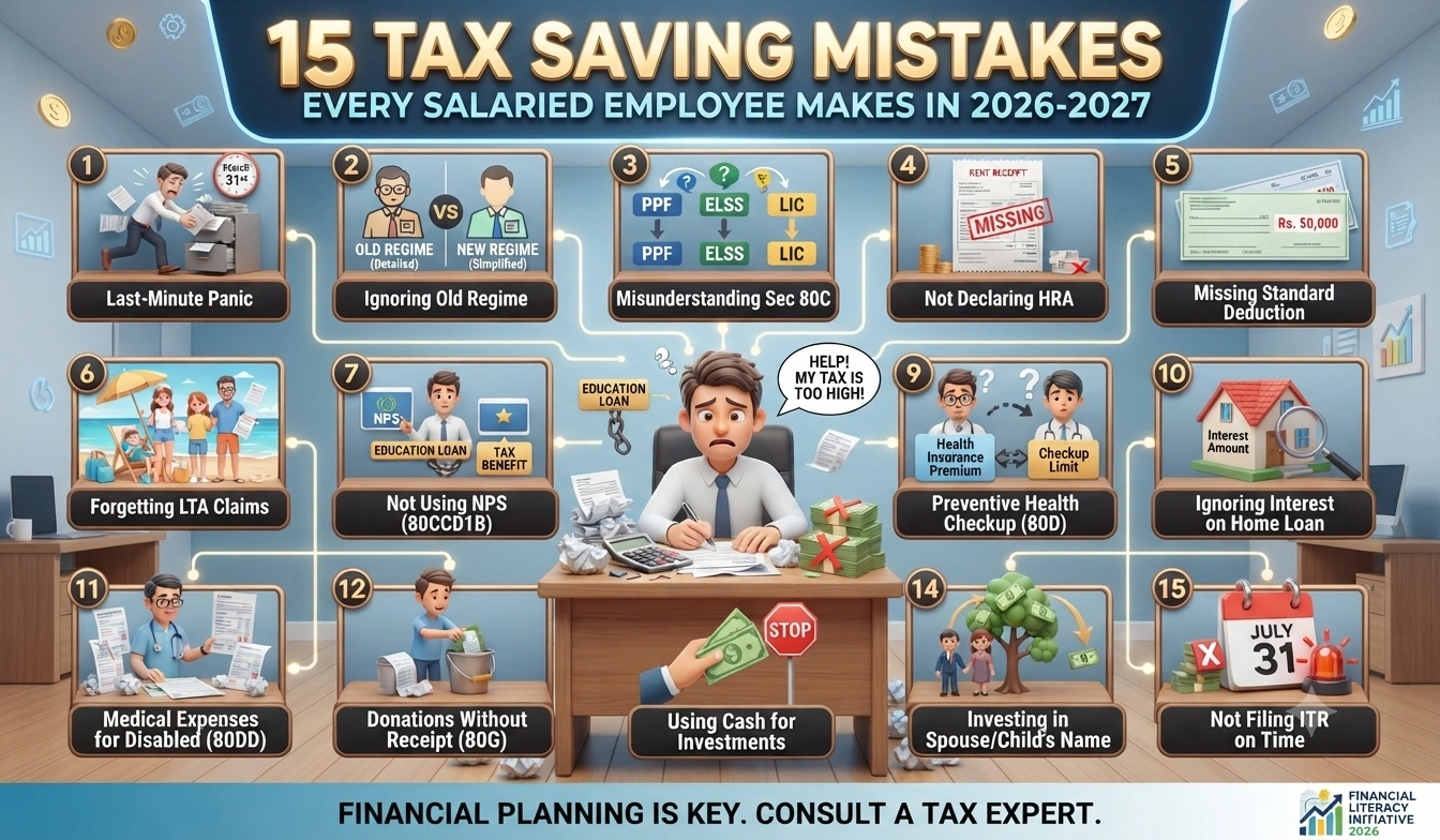 15 Tax Saving Mistakes Every Salaried Employee Makes in 2026-2027