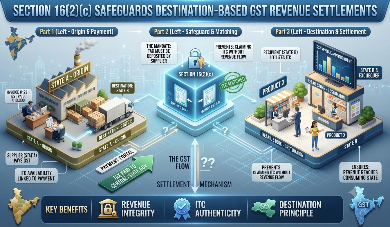 Section 16(2)(c) Safeguards Destination-Based GST Revenue Settlements: Complete Guide for Indian Businesses