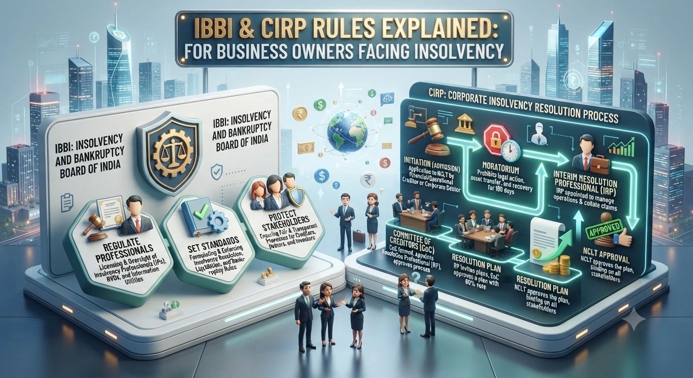 IBBI & CIRP Rules Explained for Business Owners Facing Insolvency