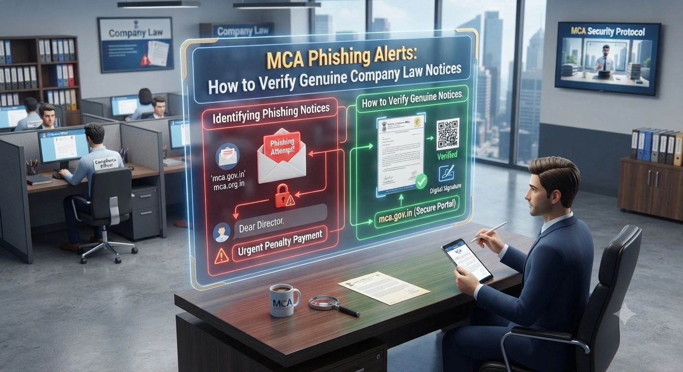 MCA Phishing Alerts: How to Verify Genuine Company Law Notices