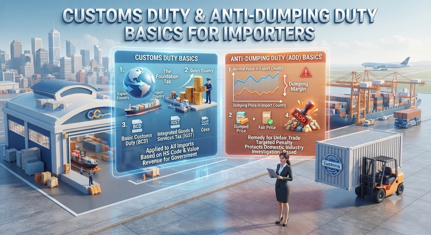 Customs Duty & Anti-Dumping Duty Basics for Importers: A Complete 2026 Guide